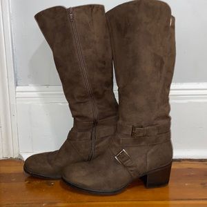 Brown Suede Boots